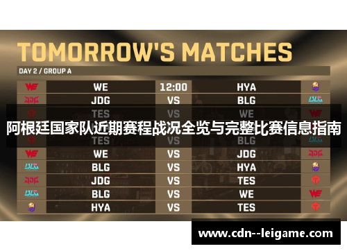 阿根廷国家队近期赛程战况全览与完整比赛信息指南 阿根廷国家队近期赛程战况全览与完整比赛信息指南